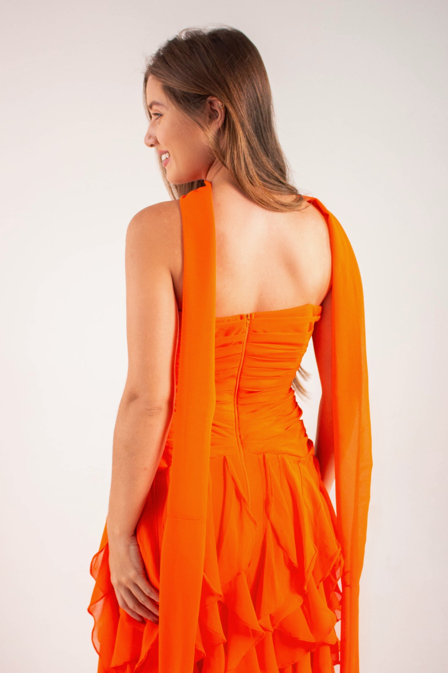 VESTIDO POSITANO - Laranja