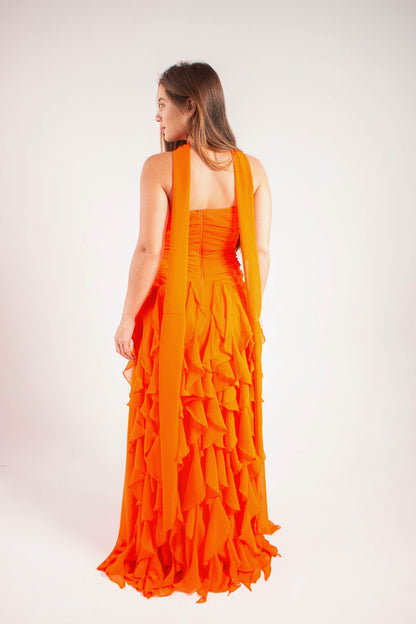 VESTIDO POSITANO - Laranja