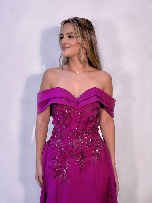 VESTIDO BORDEAUX