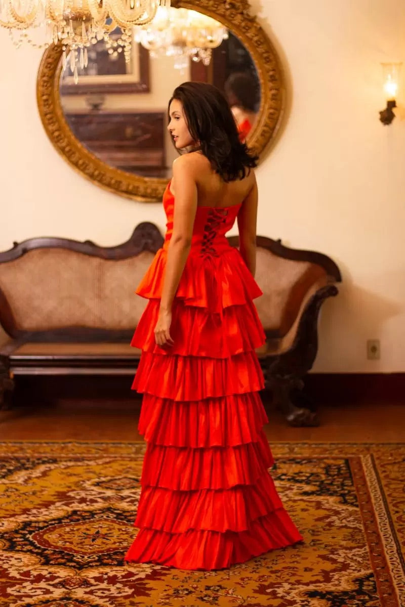 VESTIDO TOLEDO - Laranja