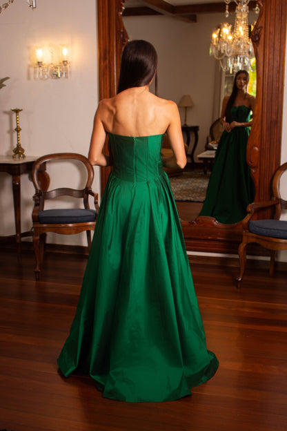 VESTIDO KYOTO - Verde Bandeira