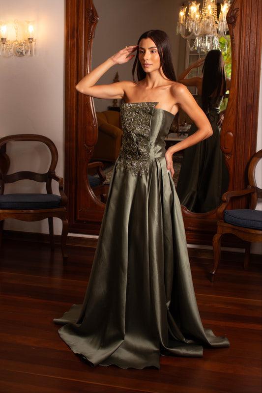 VESTIDO PISA - Verde Oliva