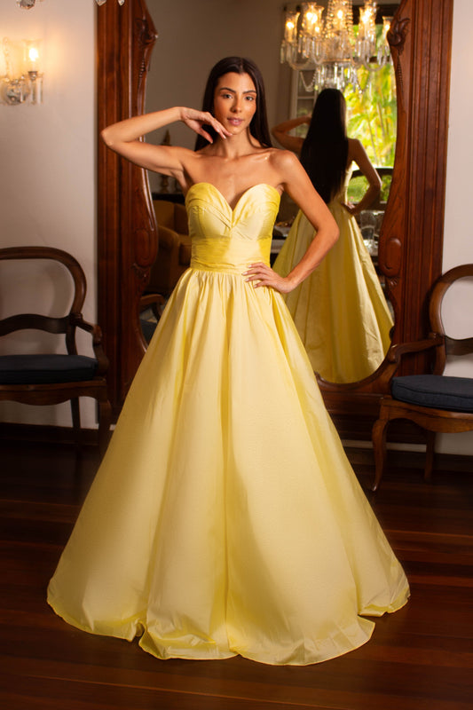 VESTIDO DIAMANTINA - Amarelo