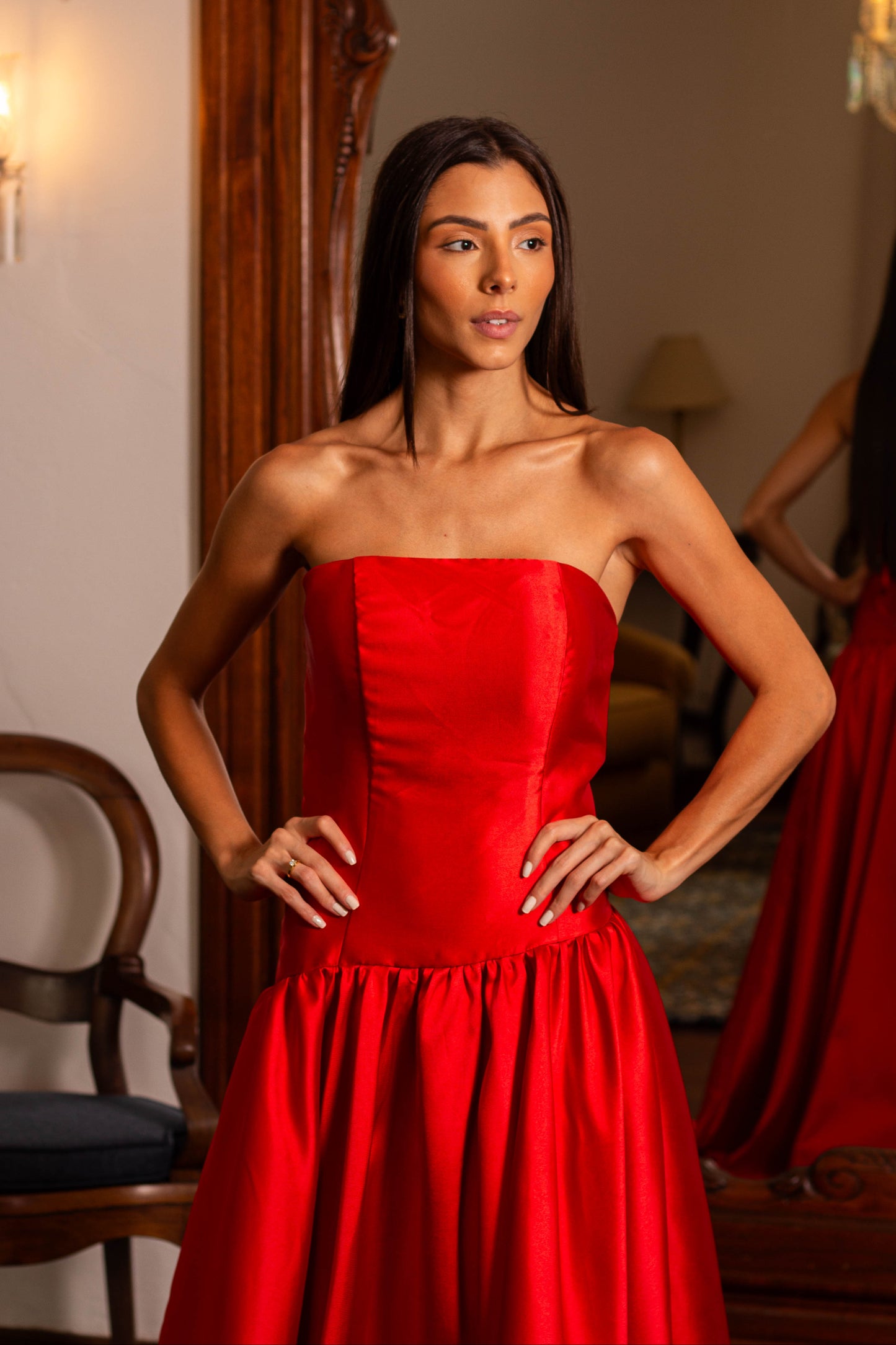 VESTIDO HOLAMBRA -  Vermelho