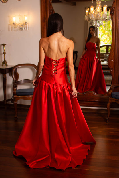 VESTIDO ELLA - Vermelho