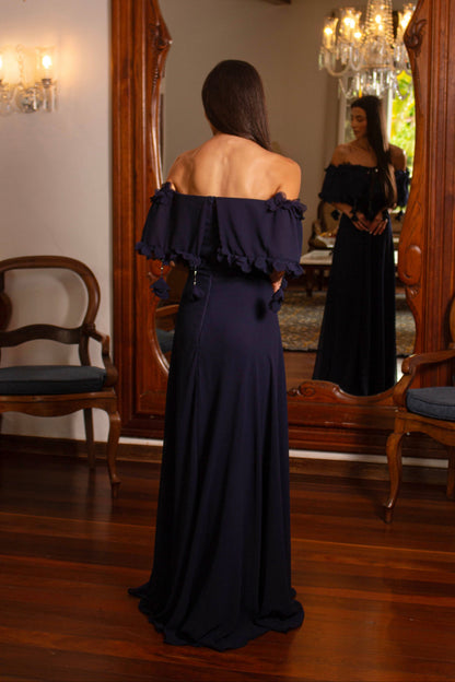 VESTIDO CELESTIA - Azul Marinho
