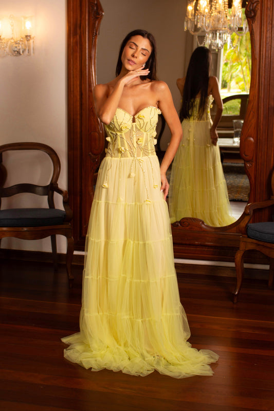 VESTIDO CARMEL - Amarelo