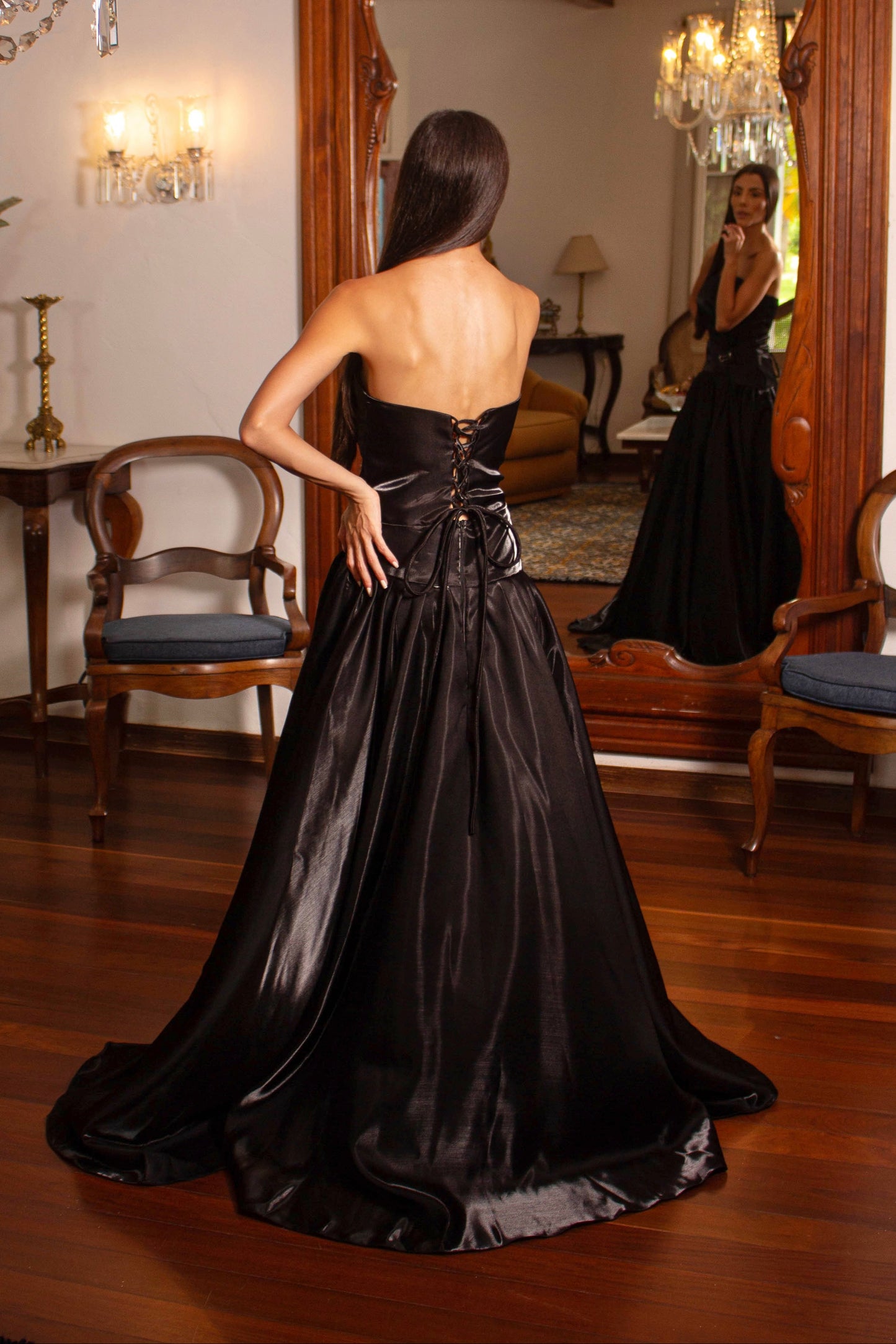 VESTIDO HOLAMBRA -  Preto