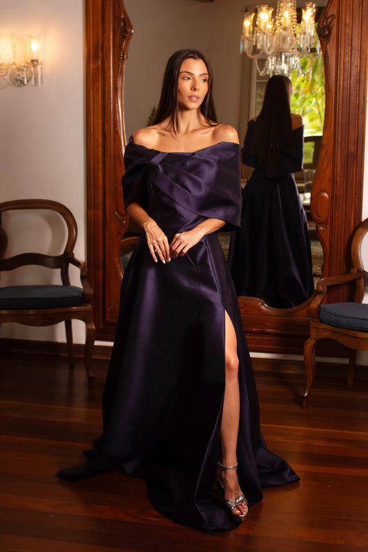 VESTIDO AVALON - Azul Marinho