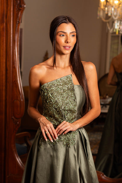 VESTIDO PISA - Verde Oliva