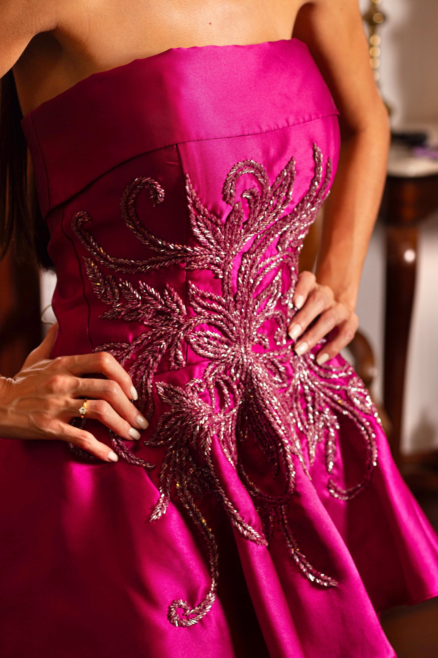 VESTIDO SANTORINI - Fúcsia