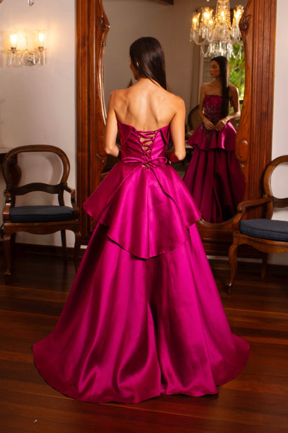 VESTIDO SANTORINI - Fúcsia