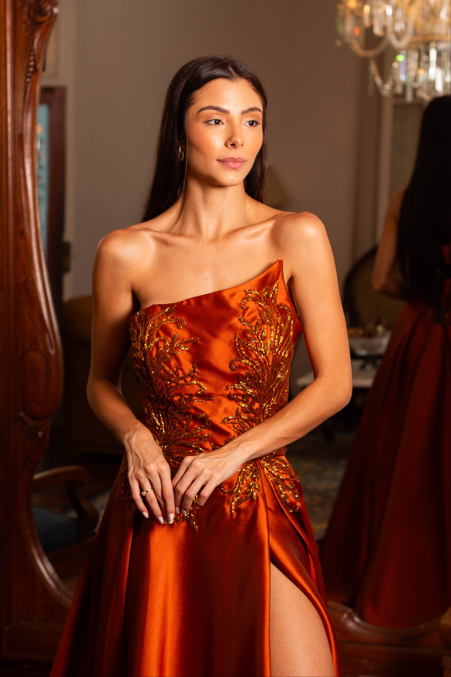 VESTIDO XANGAI - Terracota