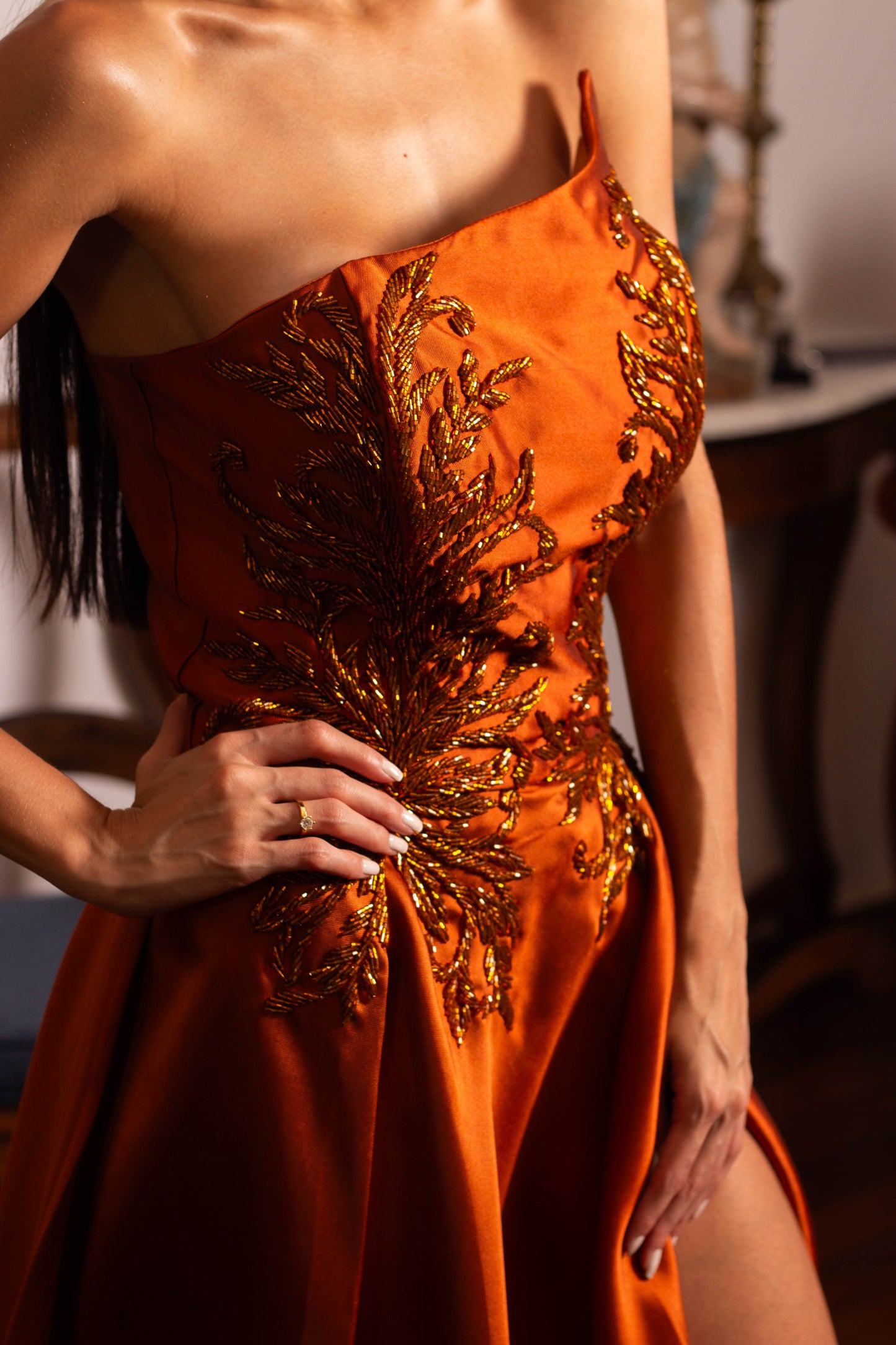 VESTIDO XANGAI - Terracota