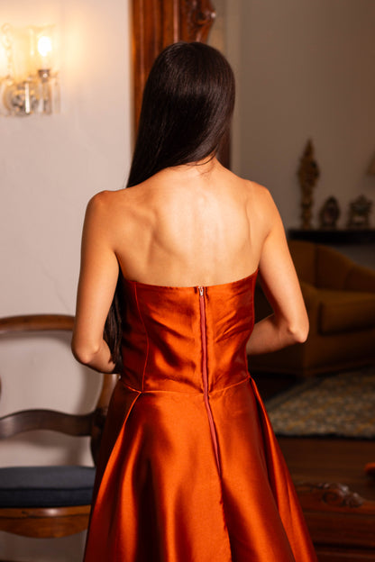 VESTIDO XANGAI - Terracota