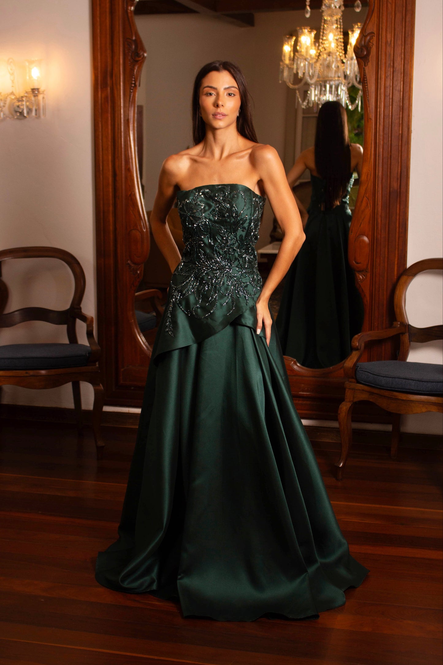 VESTIDO LANNION - Verde Esmeralda