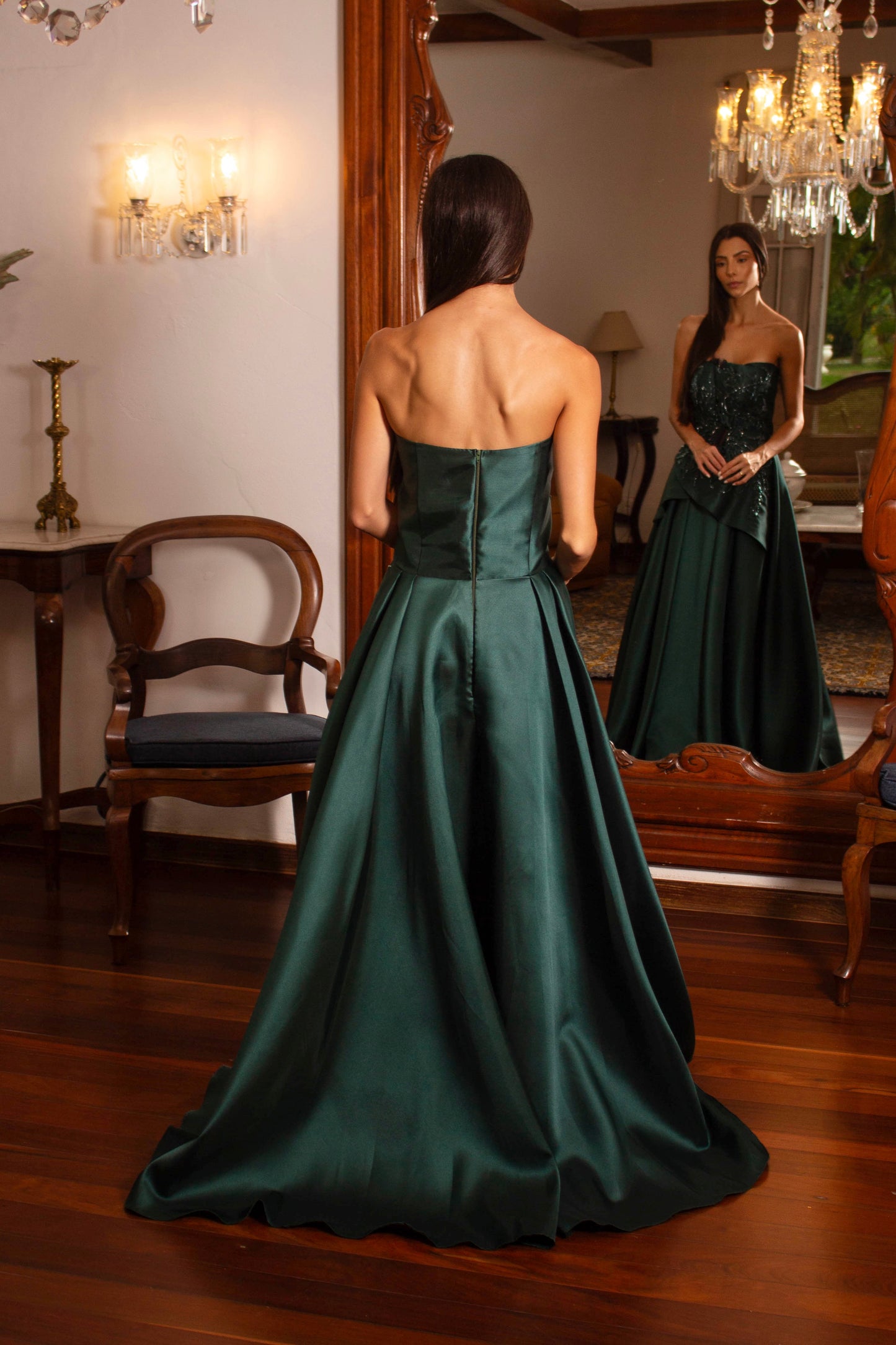 VESTIDO LANNION - Verde Esmeralda