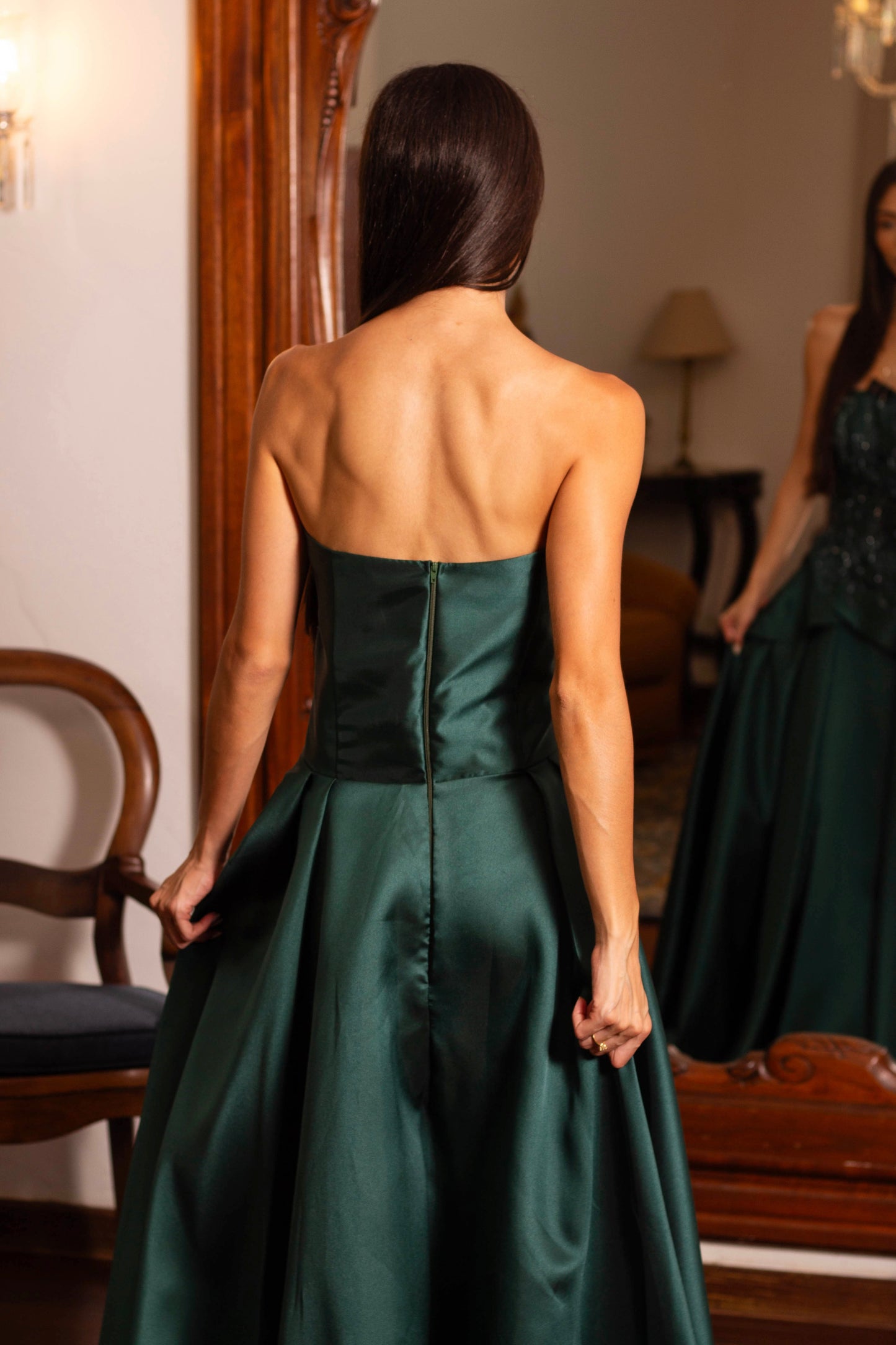 VESTIDO LANNION - Verde Esmeralda