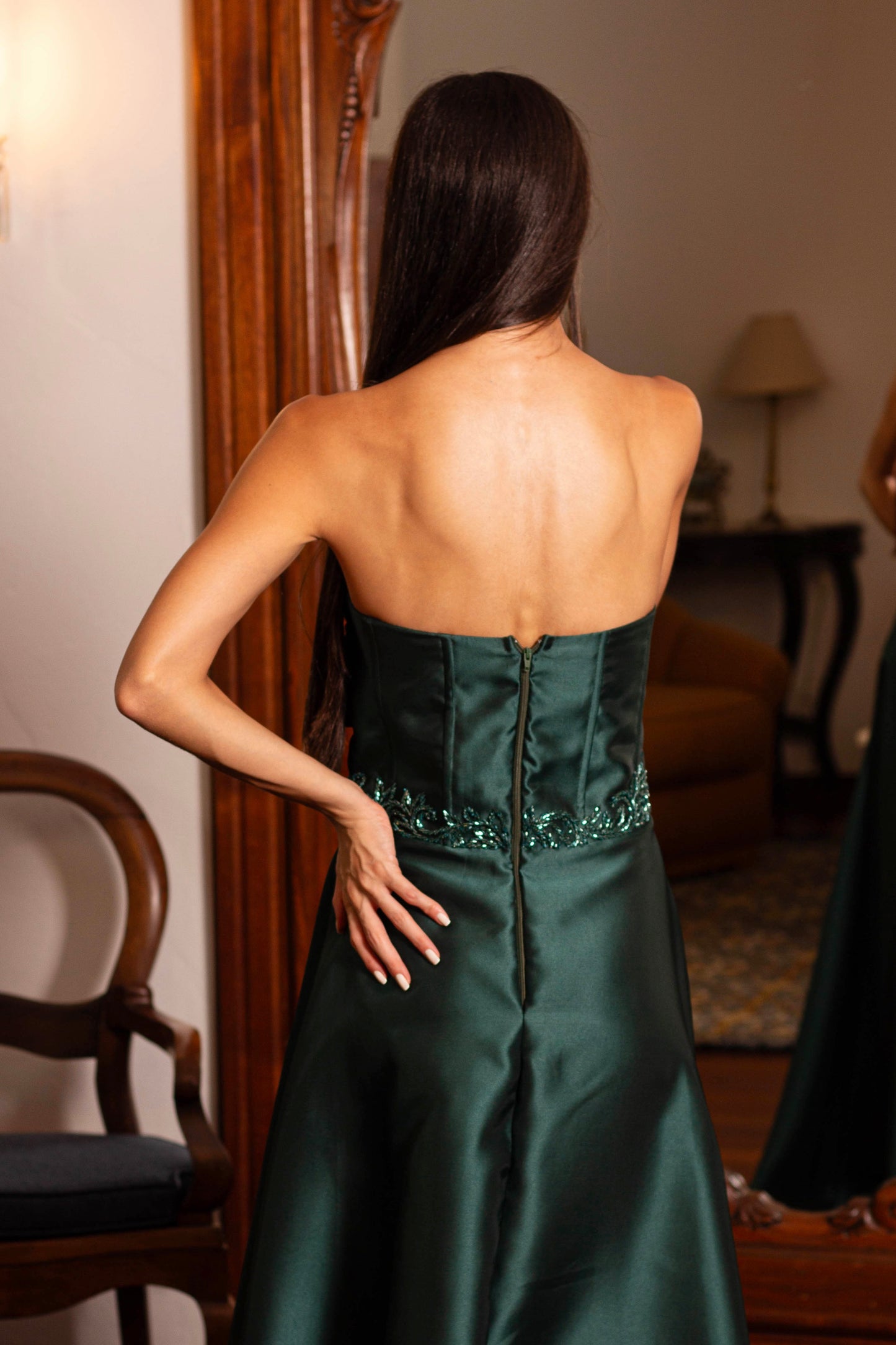 VESTIDO FLORENÇA - Verde Esmeralda