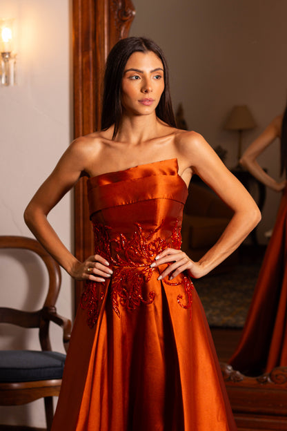 VESTIDO NARA - Terracota