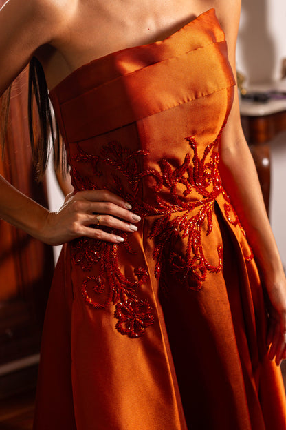 VESTIDO NARA - Terracota