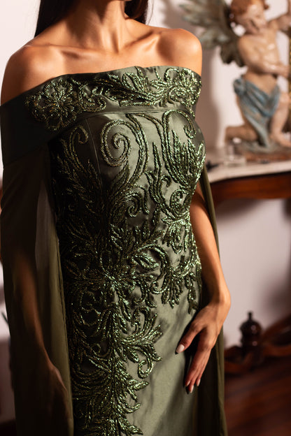 VESTIDO GENEBRA - Verde Oliva