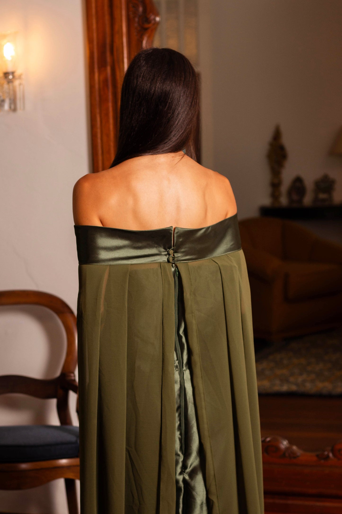 VESTIDO GENEBRA - Verde Oliva