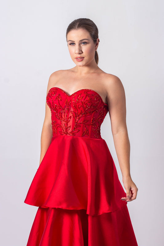 VESTIDO ÉVIAN Vermelho