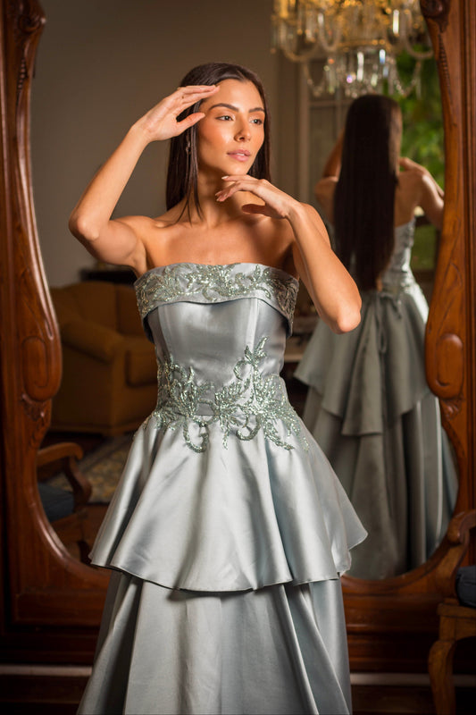 VESTIDO SANTORINI - Azul Serenity