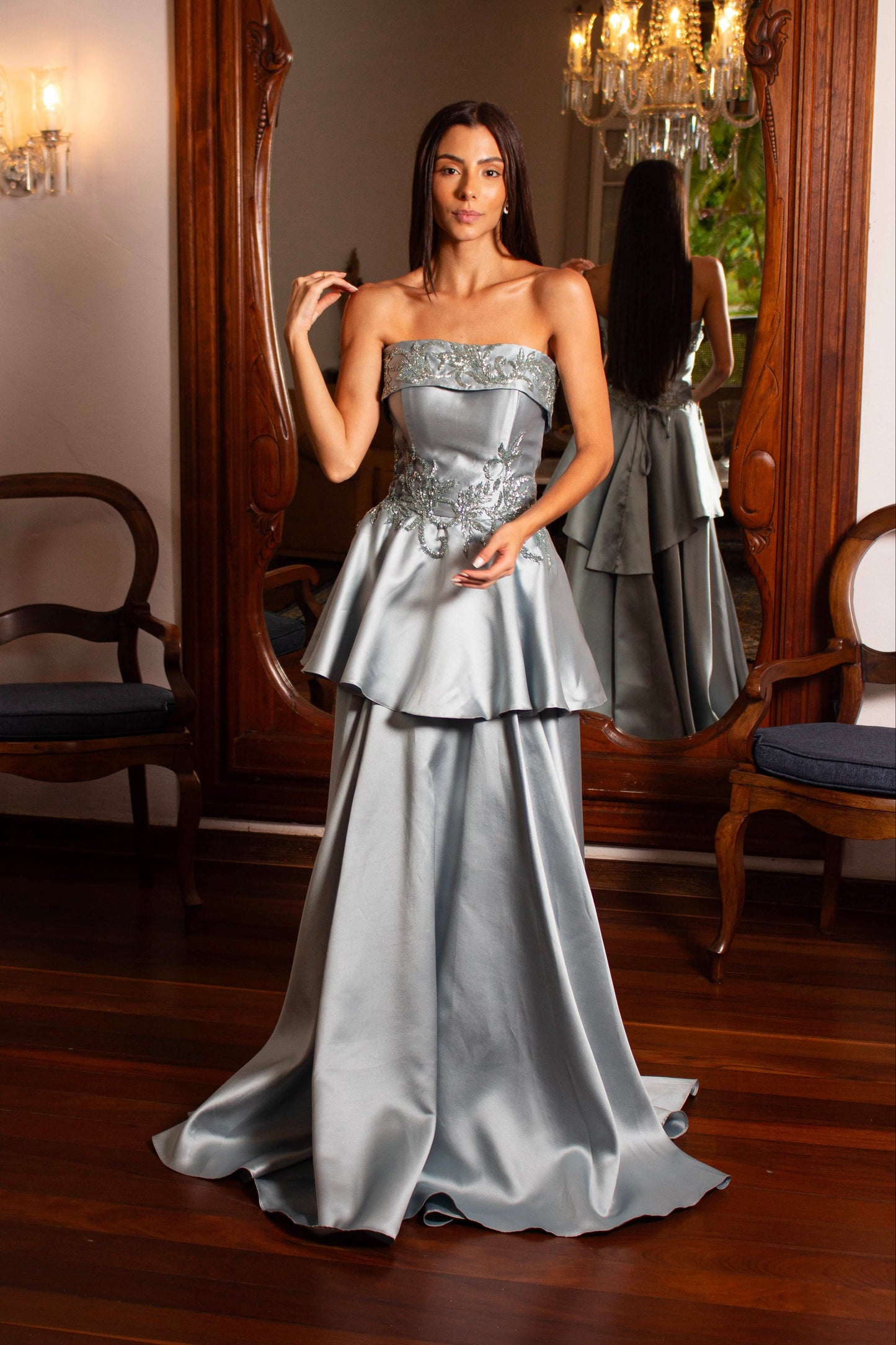 VESTIDO SANTORINI - Azul Serenity