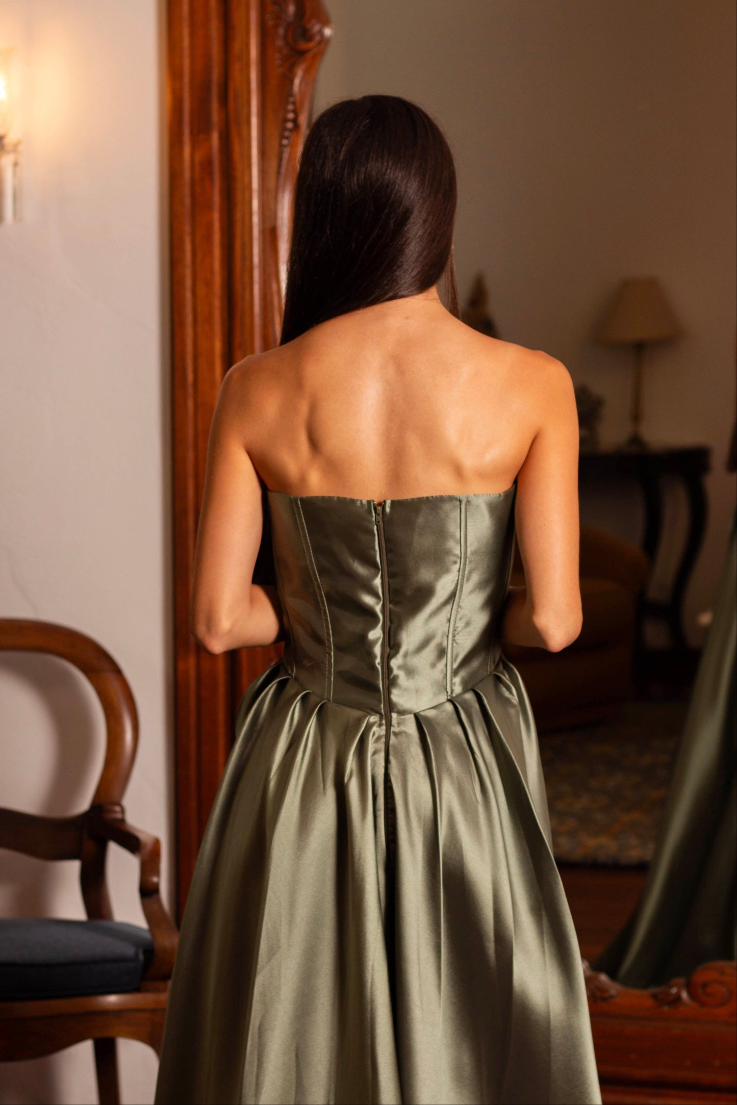 VESTIDO KYOTO - Verde Oliva