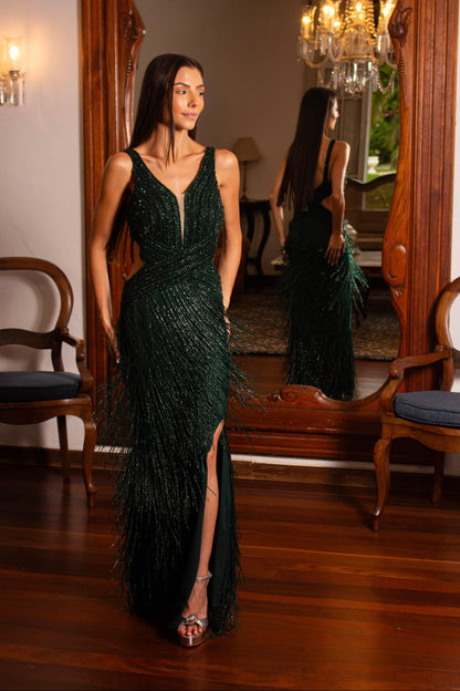 VESTIDO BEVERLY HILLS - Verde Esmeralda