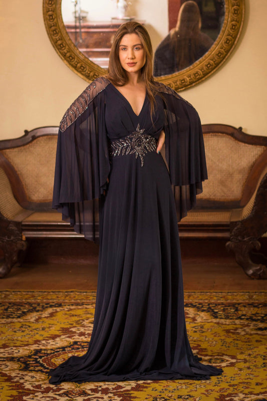 VESTIDO LILLE - Azul Marinho
