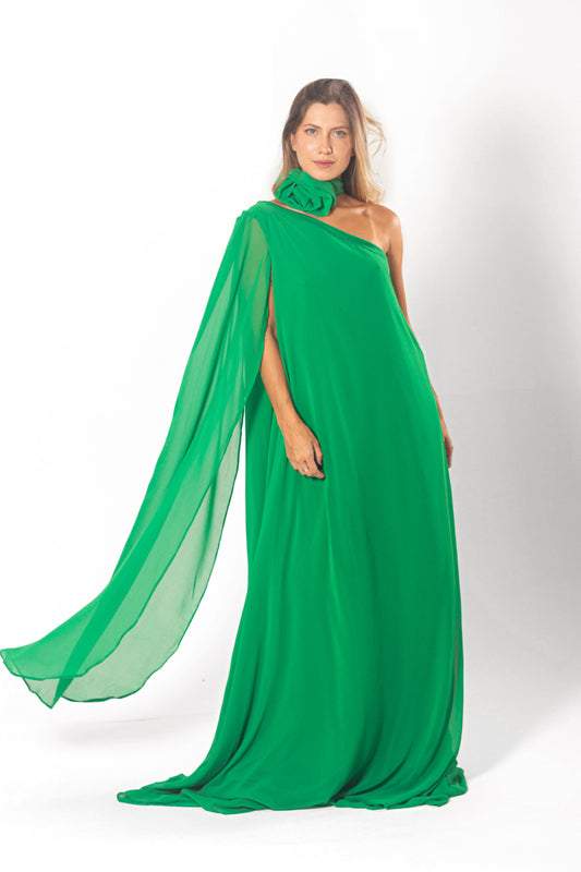 VESTIDO ALMERÍA - Verde Bandeira
