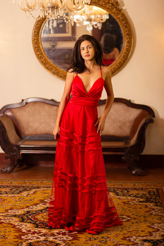 VESTIDO COIMBRA - Vermelho