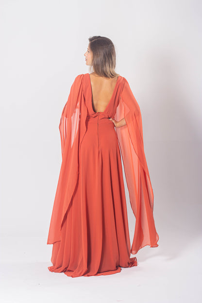 VESTIDO ZAMORA - Laranja