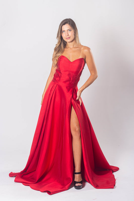 VESTIDO LINARES - Vermelho