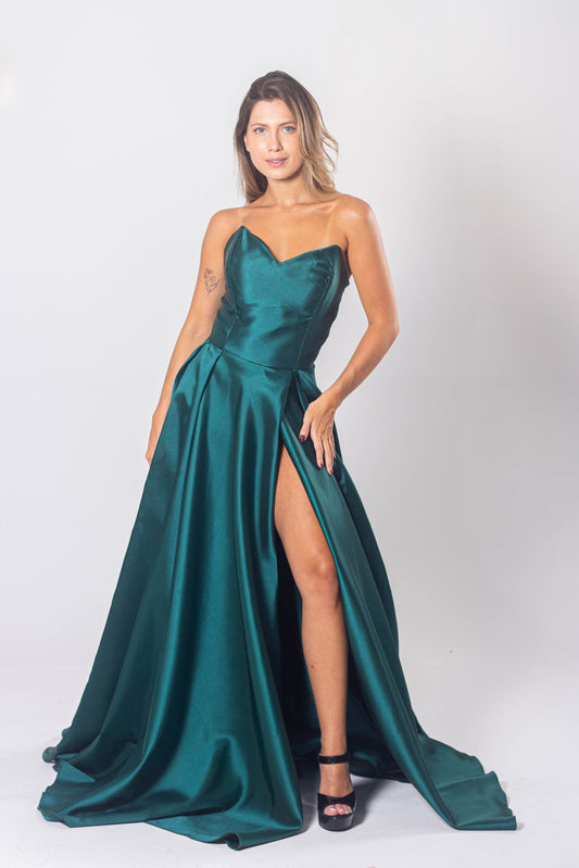 VESTIDO LINARES - Verde Esmeralda