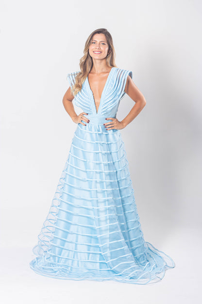 VESTIDO PORTO - Azul Serenity