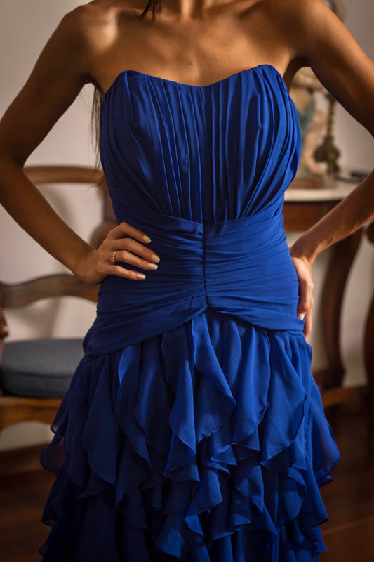 VESTIDO POSITANO - Azul Royal