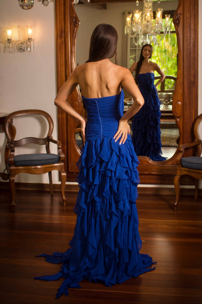 VESTIDO POSITANO - Azul Royal
