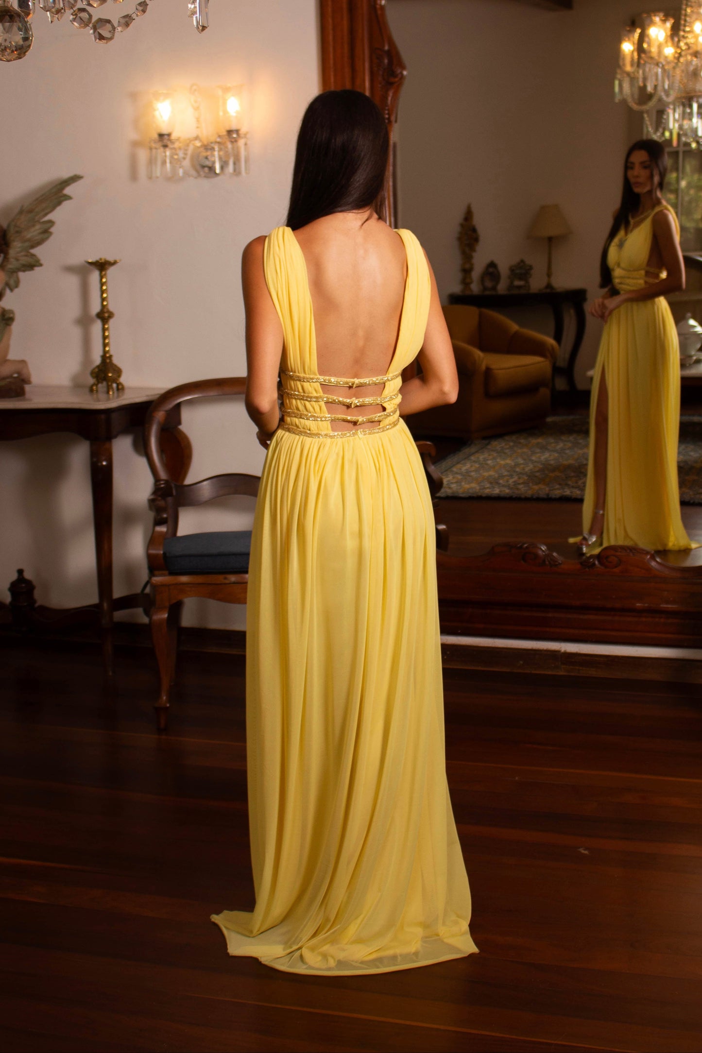 VESTIDO CASTRES - Amarelo