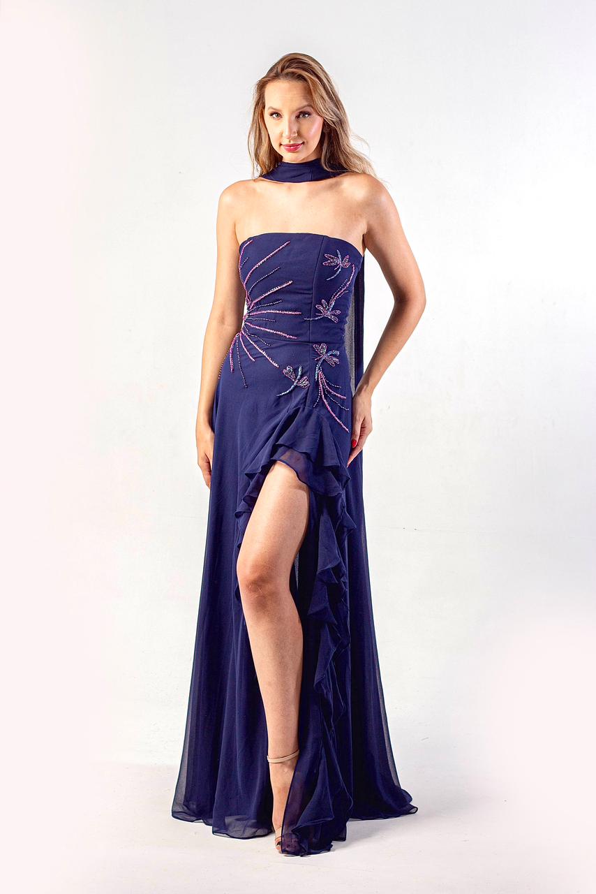 VESTIDO HAMPTONS - Azul Marinho