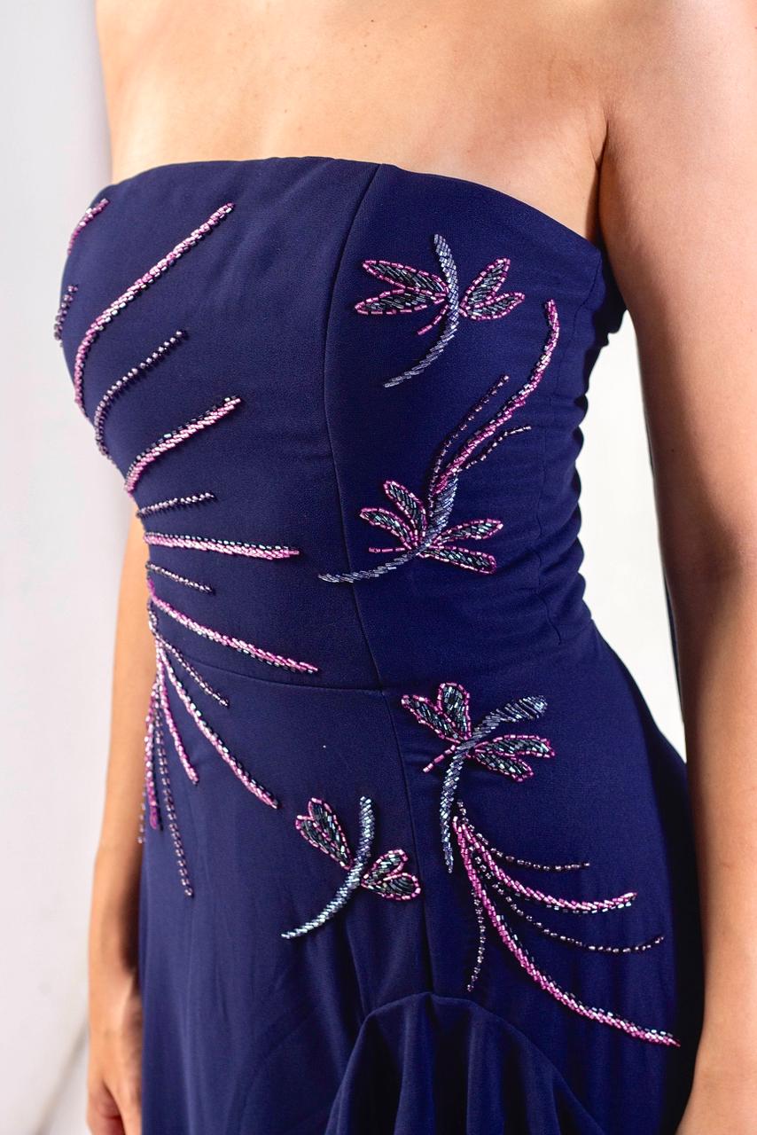 VESTIDO HAMPTONS - Azul Marinho