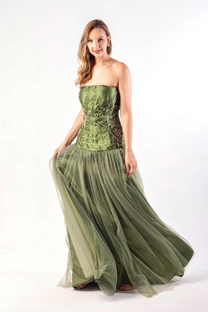 VESTIDO GIRONA - Verde Oliva