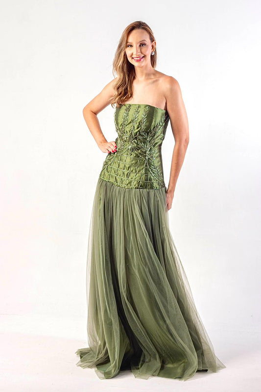 VESTIDO GIRONA - Verde Oliva