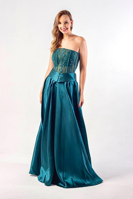 VESTIDO NEWPORT - Verde Esmeralda