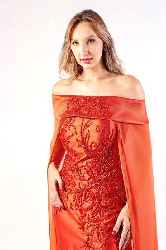 VESTIDO GENEBRA - Terracota