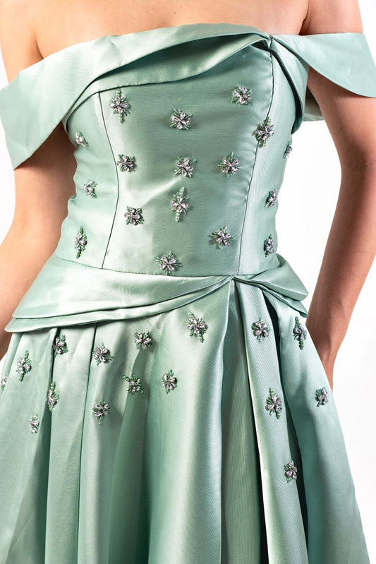 VESTIDO HOUSTON - Verde Menta