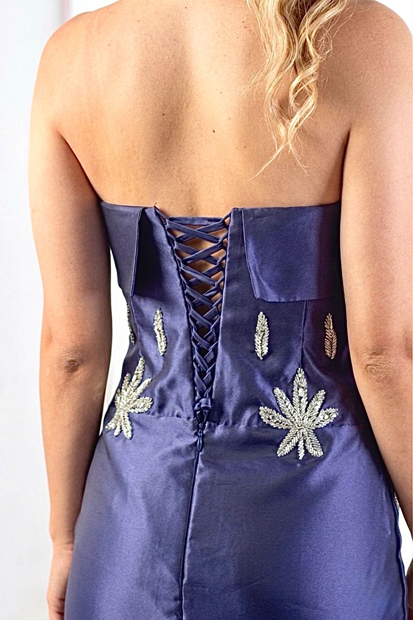 VESTIDO CURTO SYDNEY - Azul Marinho